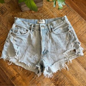 Agolde Shorts Parker CUT#53247 STYLE#A026-811 Distressed Size 25